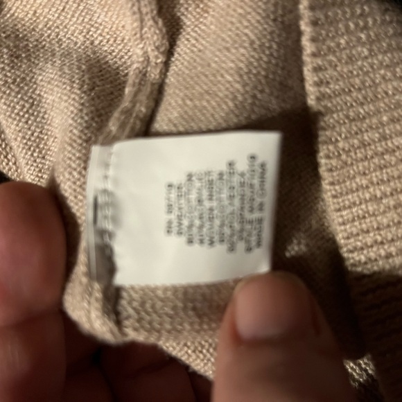 Notations Lightweight Knit Sweater with Beige Owl Design 1X - Picture 6 of 10